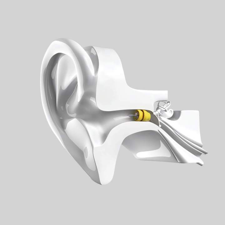 The 100% invisible hearing aid, to hear without compromise, day and night.